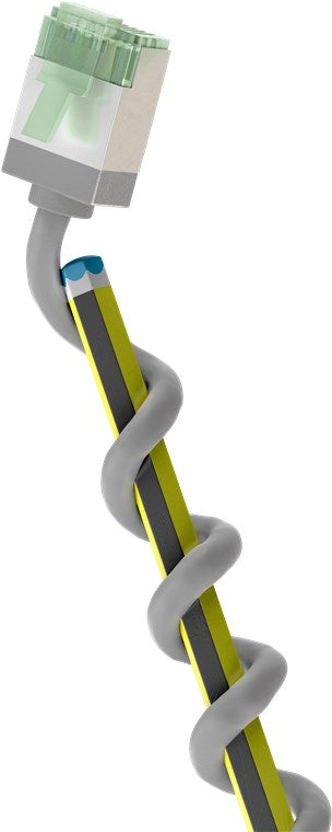 Ultraflexibles CAT 8.1 Patchkabel, slim, U/FTP, grau
