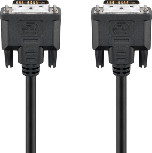 DVI-D Full HD cable single link, nickel-plated