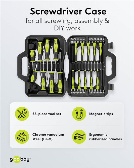58-teiliger Schraubendreher-Koffer