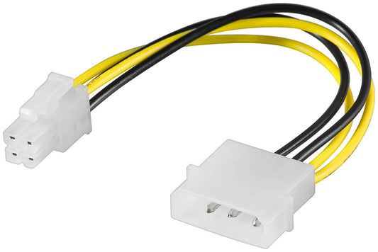 PC-Stromkabel/Stromadapter, 5.25-Stecker zu ATX12 P4, 4-Pin