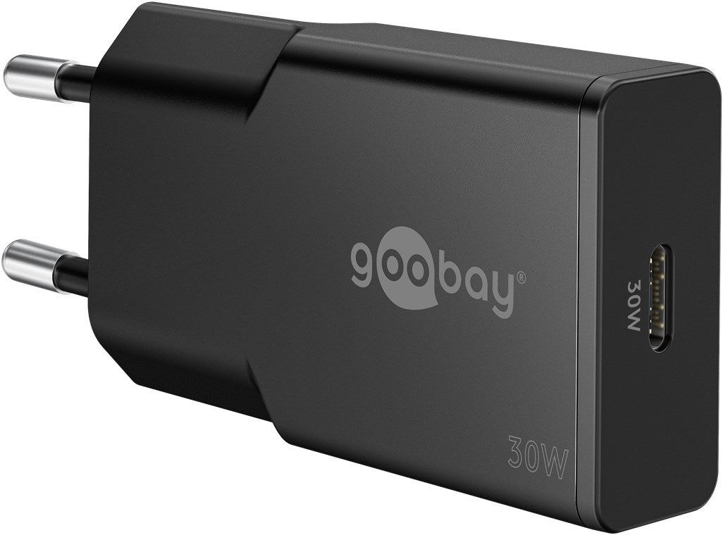 USB-C™ PD GaN Schnellladegerät Slim (30 W) schwarz