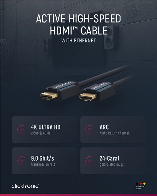 Aktives High-Speed-HDMI™-Kabel mit Ethernet