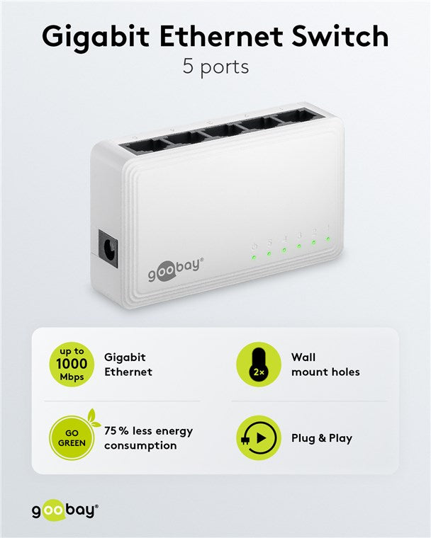 5-Port Gigabit Ethernet Netzwerk-Switch