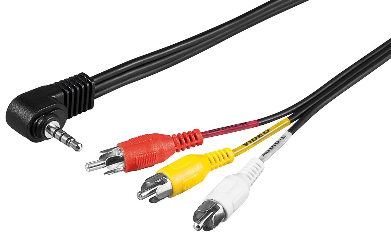 Adapter cable, composite audio video to 3.5 mm