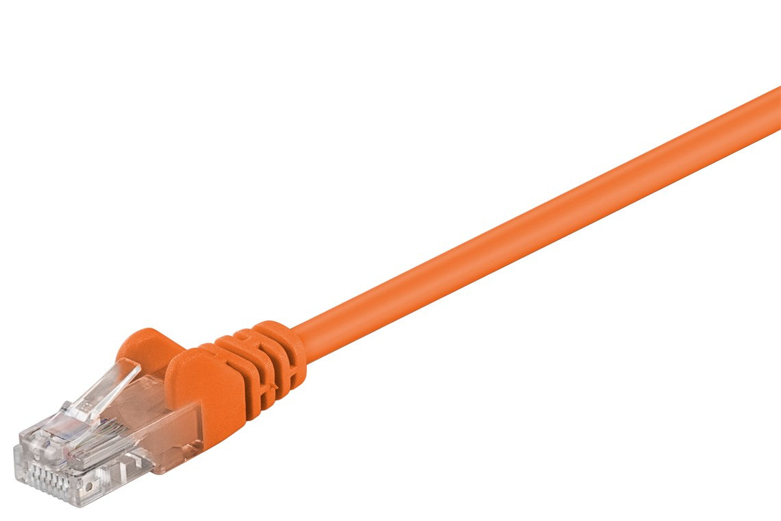 CAT 5e patch cable, U/UTP, orange