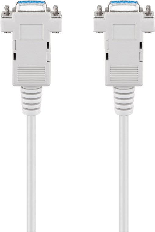 D-SUB 9 pin bağlantı kablosu, dişi/dişi, seri boş modem