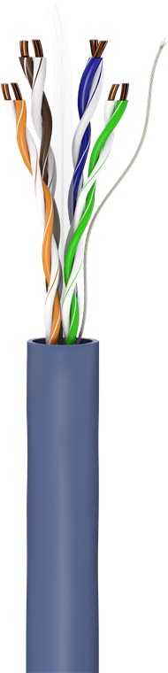 CAT 6A Netzwerkkabel, U/UTP, blau