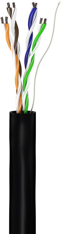 CAT 5e Outdoor Netzwerkkabel, U/UTP, schwarz