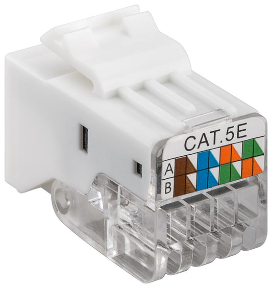 Keystone-Modul RJ45-Kupplung CAT 5e, UTP, 100 MHz