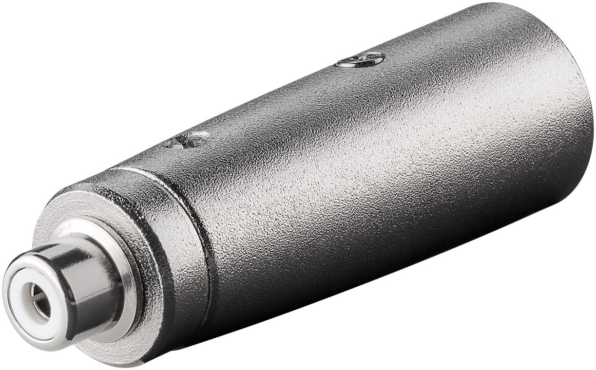 XLR-Adapter, Cinch-Buchse zu XLR-Stecker