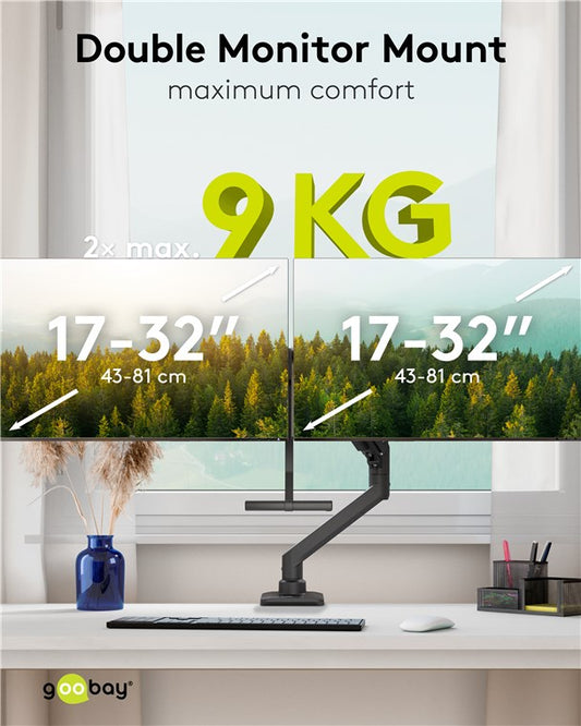 Doppel-Monitorhalterung Office