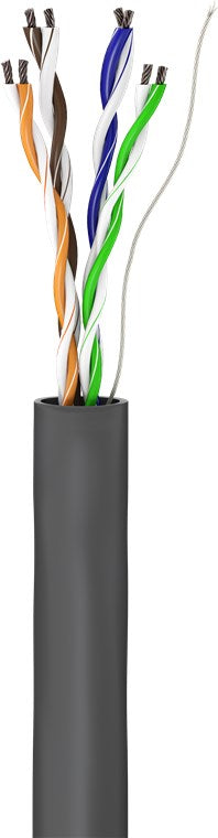 CAT 5e Netzwerkkabel, U/UTP, grau