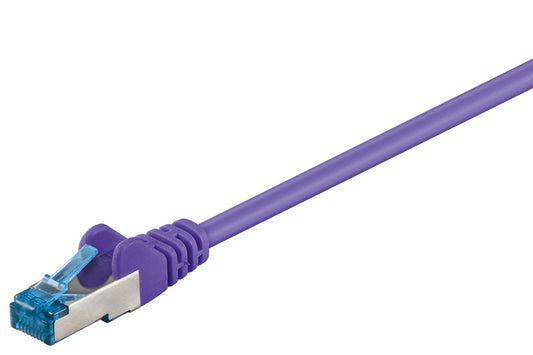 CAT 6A patch cable, S/FTP (PiMF), purple