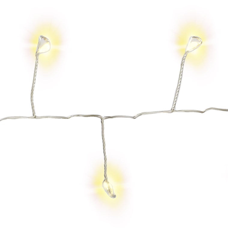 50er LED-Silberdraht-Cluster-Lichterkette