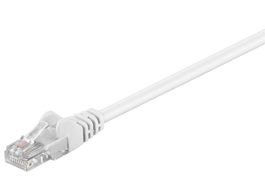 CAT 5e patch cable, U/UTP, white