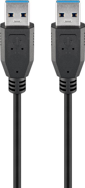 USB-A-Kabel, 1,8 m, schwarz