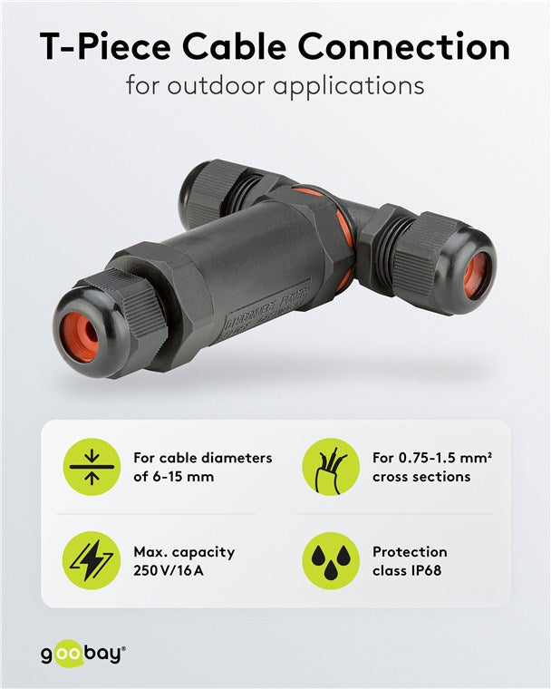 T parçası kablo bağlantısı IP68