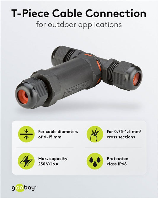 T parçası kablo bağlantısı IP68