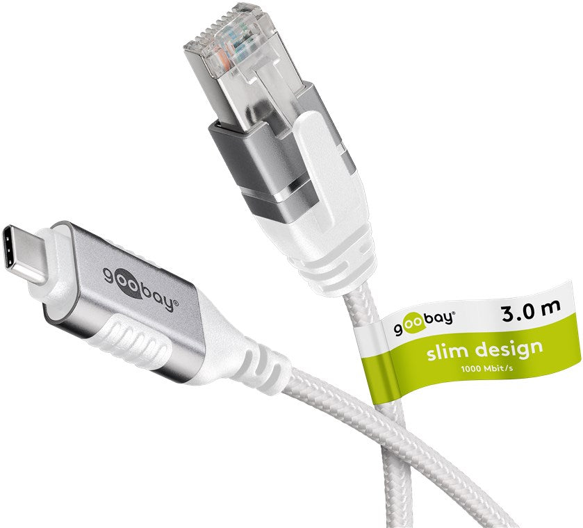 Ethernet-Kabel USB-C™ 3.1 auf RJ45, Slim, 3 m