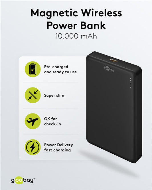 Magnetische Wireless Powerbank 10.000 mAh