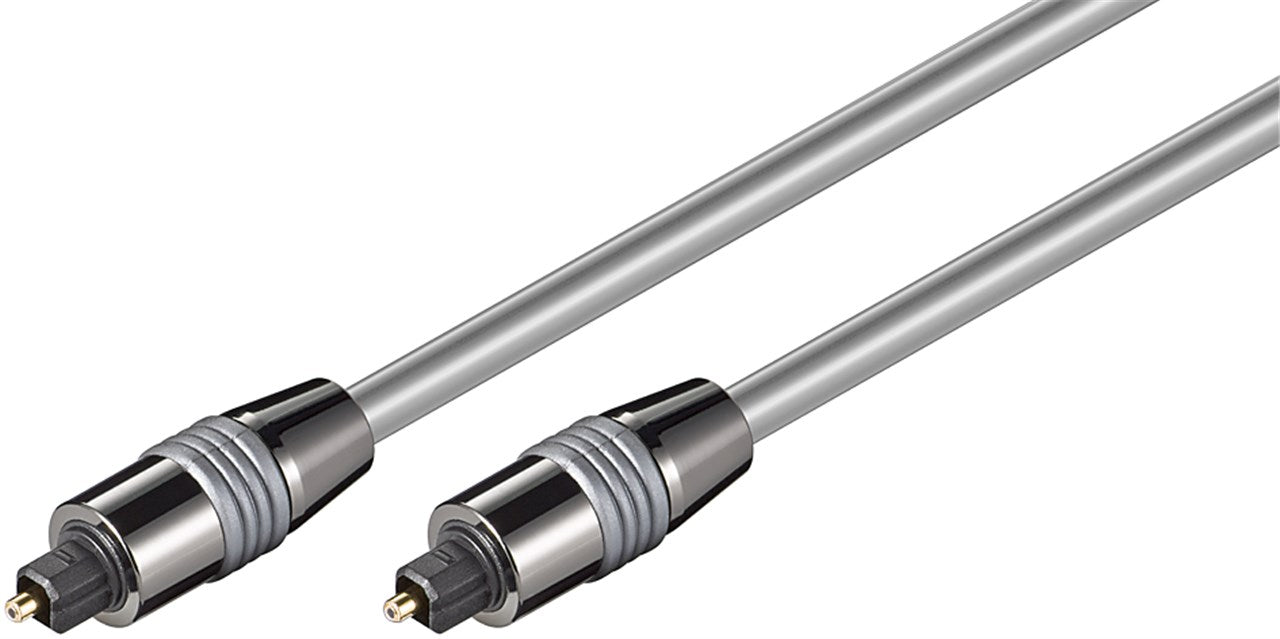 Toslink-Kabel 6 mm mit Metallsteckern