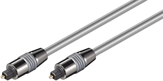 Toslink cable 6 mm with metal connectors