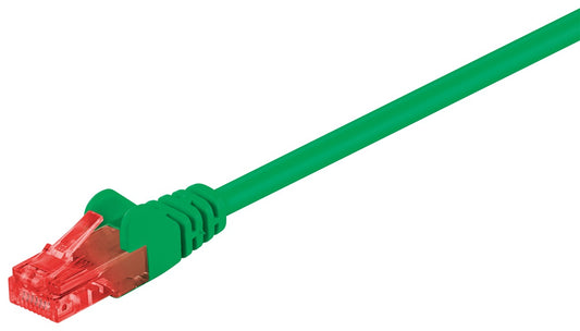 CAT 6 patch cable, U/UTP, green