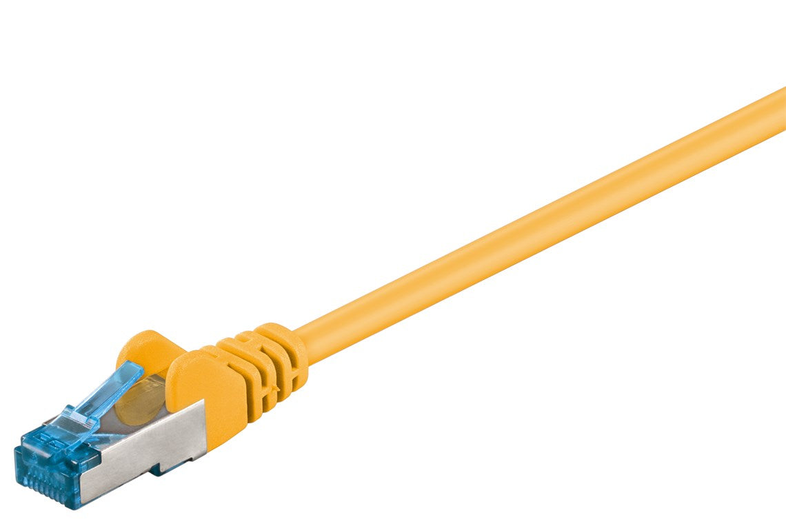 CAT 6A patch cable, S/FTP (PiMF), yellow