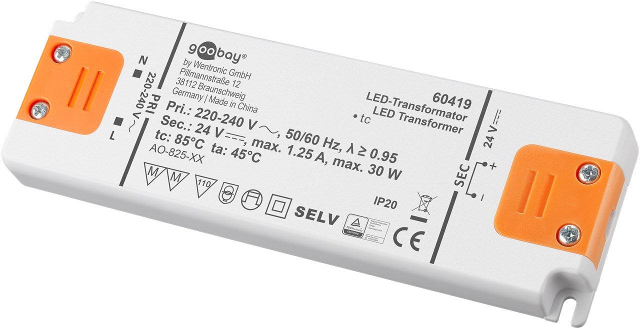 LED-Trafo 24 V (DC), 30 W