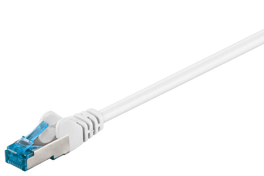 CAT 6A patch cable, S/FTP (PiMF), white