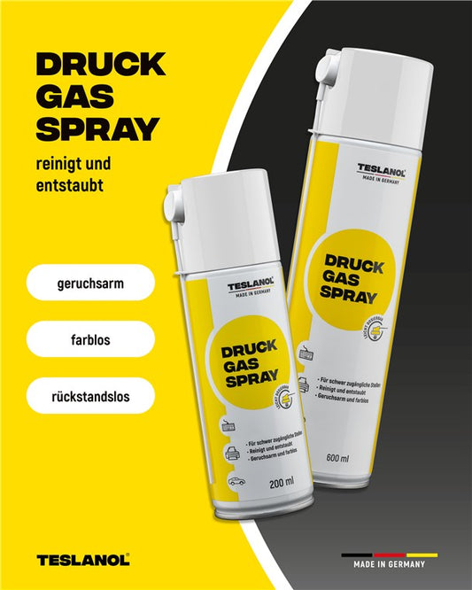 Compressed gas spray