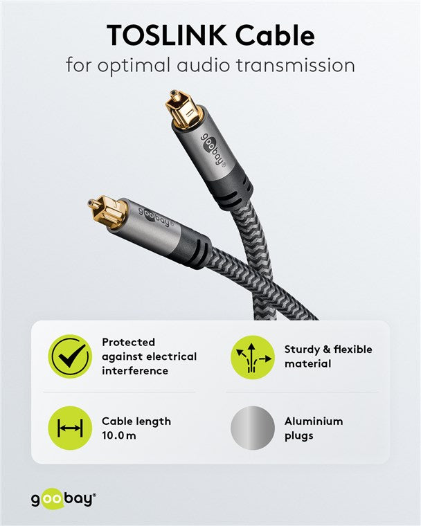 TOSLINK kablosu, 10 m