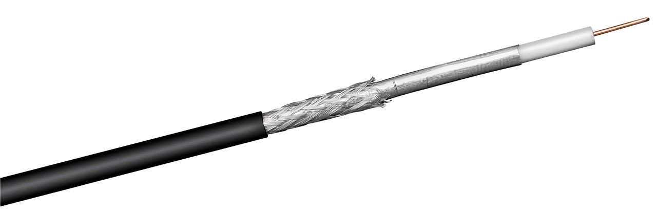 100 dB outdoor SAT coaxial cable, double shielded, CCS