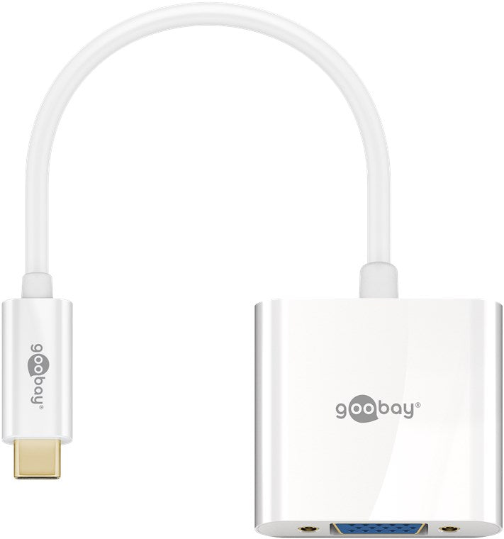 USB-C™-auf-VGA-Adapter, 0,2 m, weiß