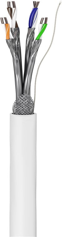 CAT 6 network cable, S/FTP (PiMF), white