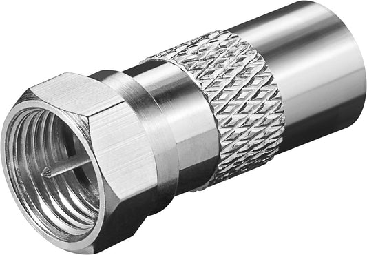 F adapter: F connector &gt; coax connector