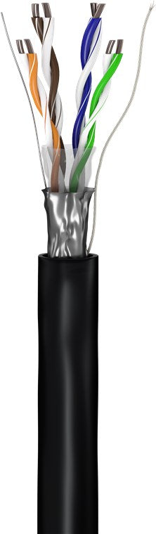 CAT 5e Outdoor Netzwerkkabel, F/UTP, schwarz