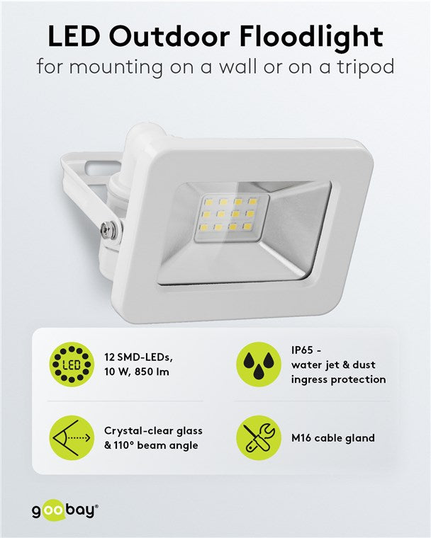 LED outdoor spotlight, 10 W