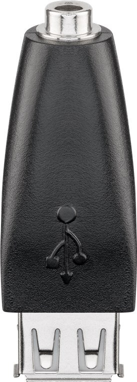 USB-A-auf-Klinke-Adapter, schwarz