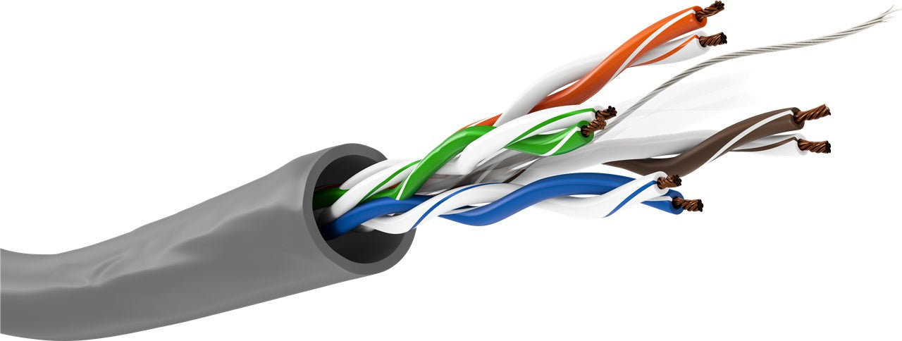 CAT 6 Netzwerkkabel, U/UTP, grau