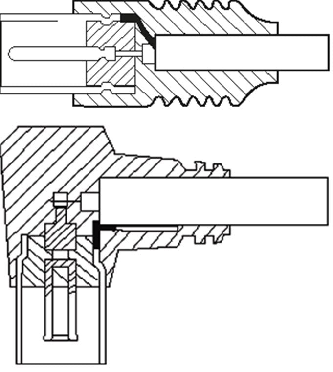 Gewinkeltes Antennenkabel (