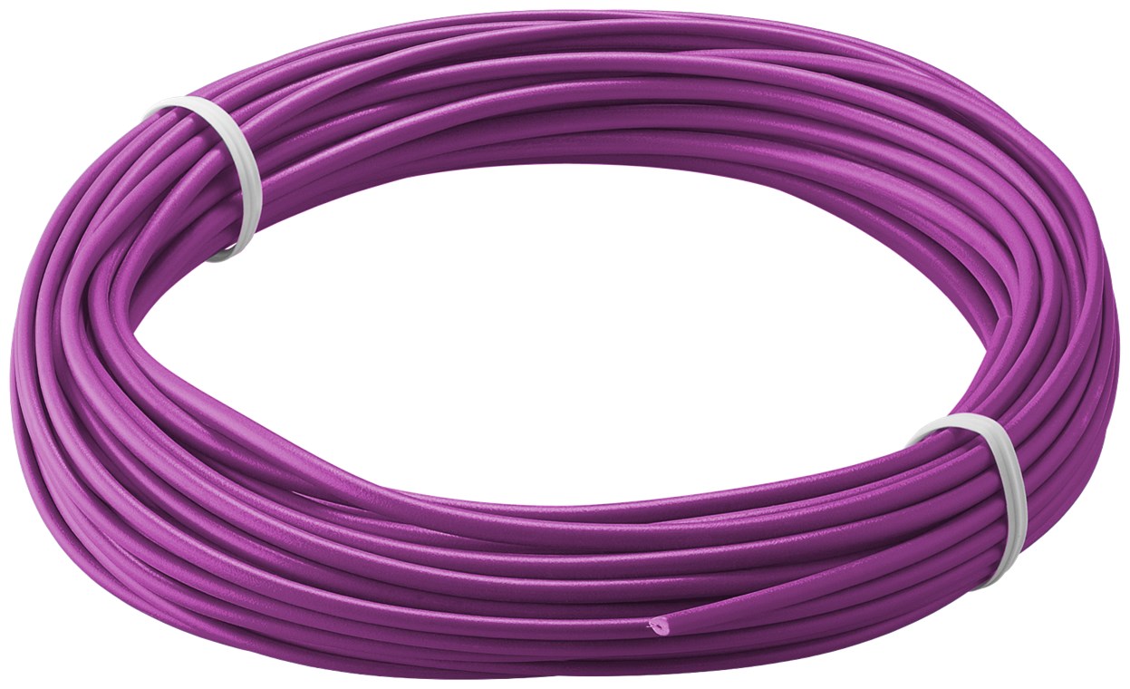 Kupferlitze isoliert, 10 m, violett