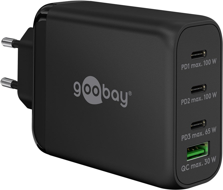 USB-C™ PD GaN Multiport-Schnellladegerät (100 W) schwarz