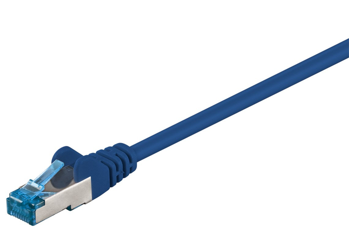 CAT 6A patch cable, S/FTP (PiMF), blue