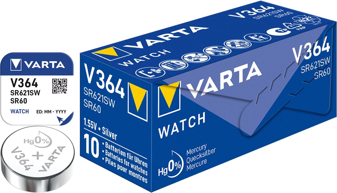 SR60 (V364) Batterie, 10 Stk. in Box