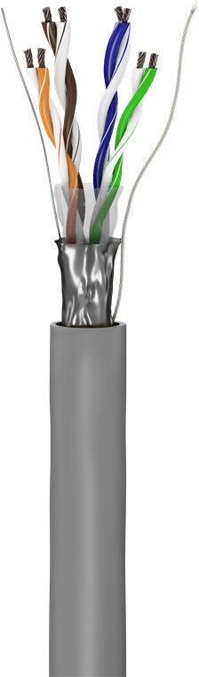 CAT 5e Netzwerkkabel, F/UTP, 100 m, grau