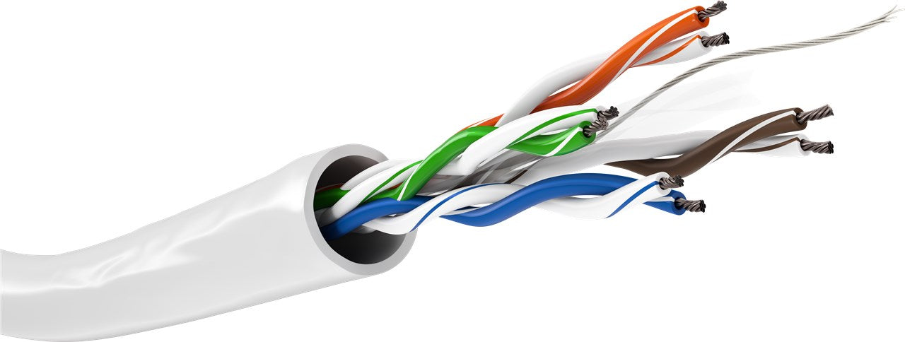 CAT 6 Netzwerkkabel, U/UTP, weiß