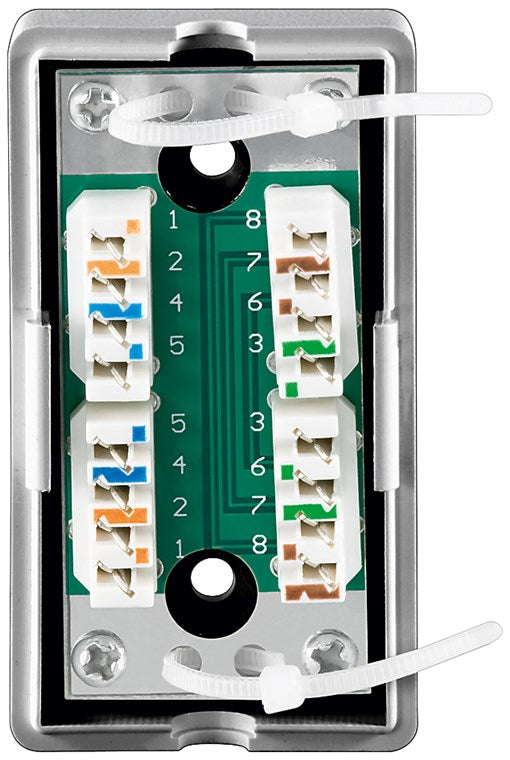 Network connection/connection box CAT 5e (100 MHz), STP