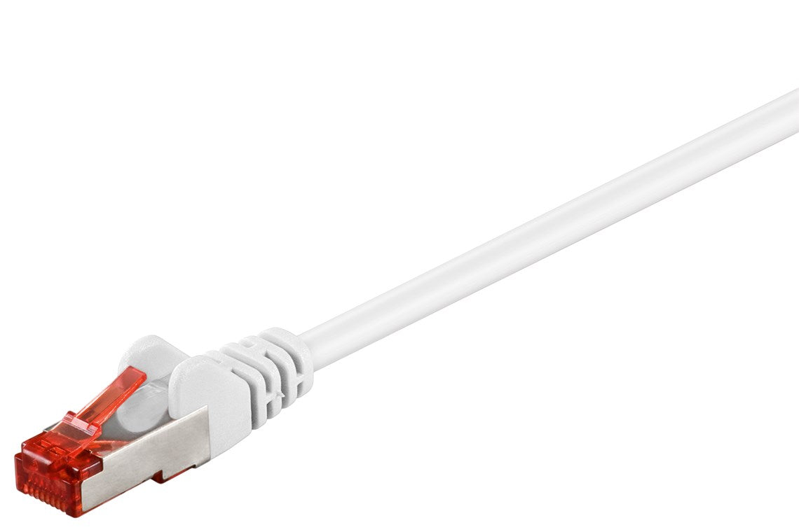 CAT 6 patch cable, S/FTP (PiMF), white