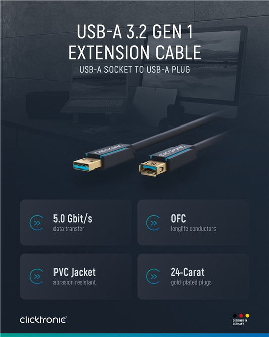 USB-A-Verlängerungskabel